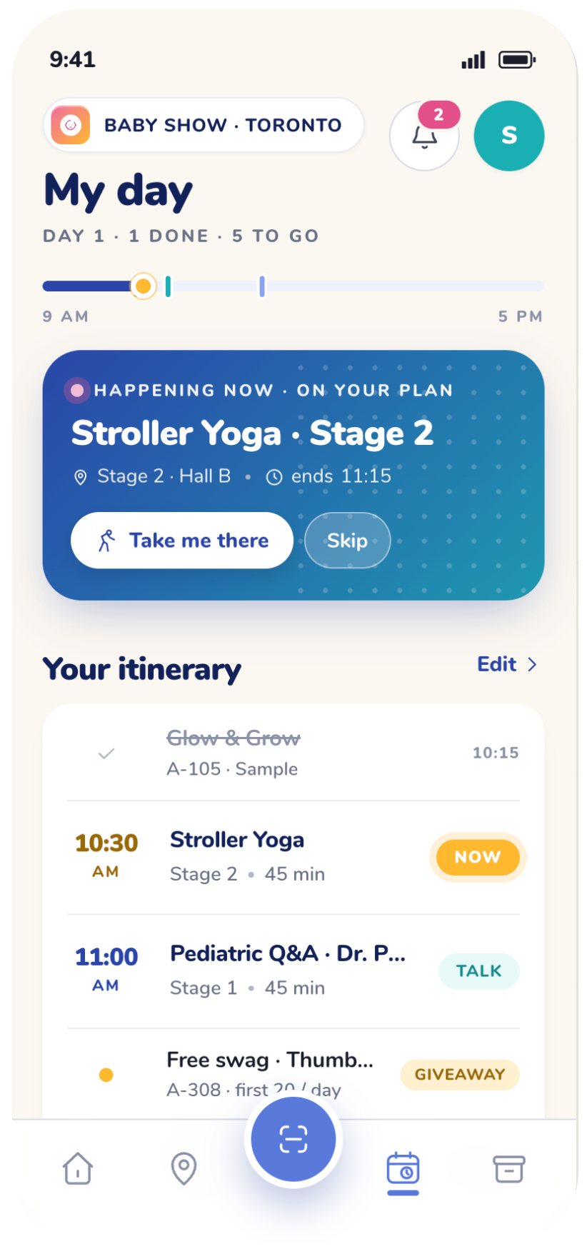 ShowTrail &lsquo;My day&rsquo; — your planned itinerary for The Baby Show